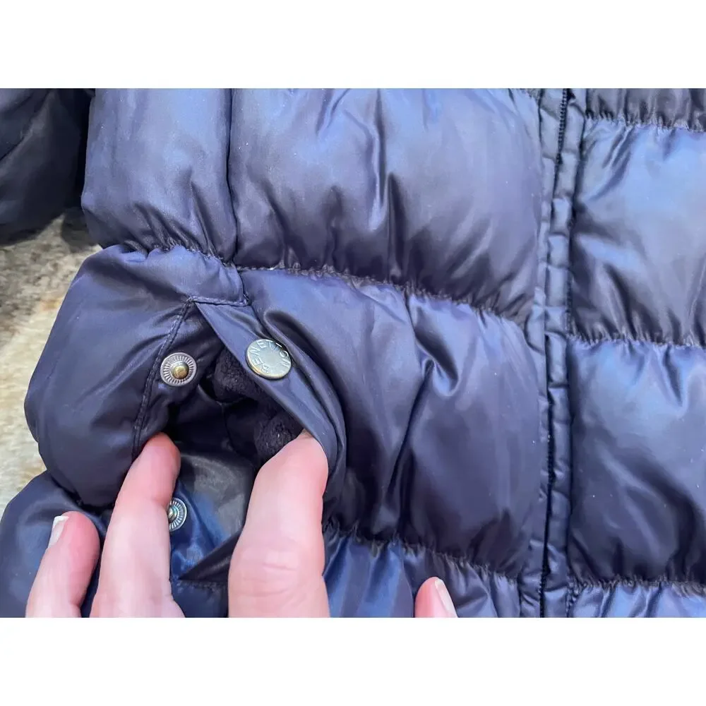 United Colors of Benetton Child's Navy Blue Puffer Coat, Hood, Unisex 18-24 Mo.